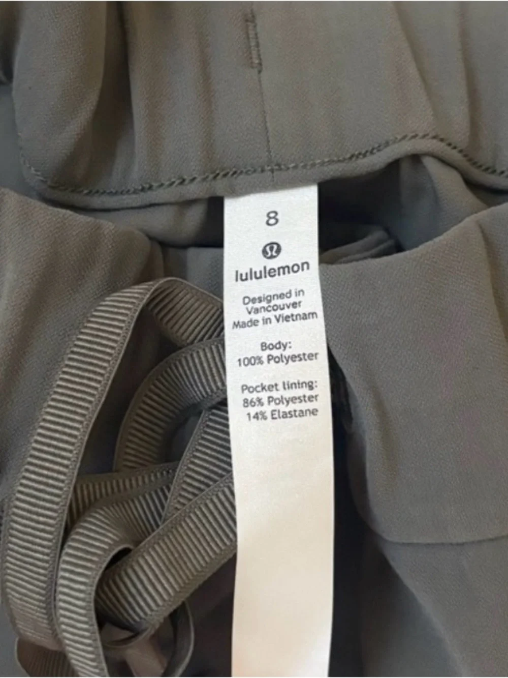 lululemon athletica Olive Green Wide-Leg Drawstring Joggers
